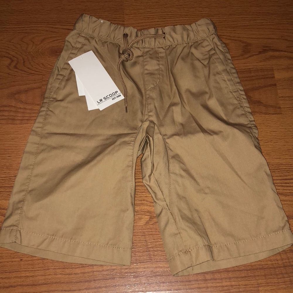 BNWT LR SCOOP Boys khaki drawstring shorts sz.8